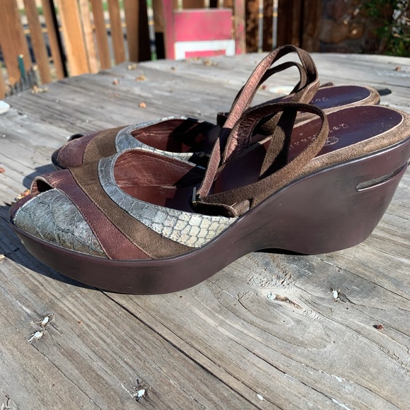 LIQUIDATION SALE! Cole Haan Nike Air Wedge Sandals Size 7.5 - Picture 5 of 11